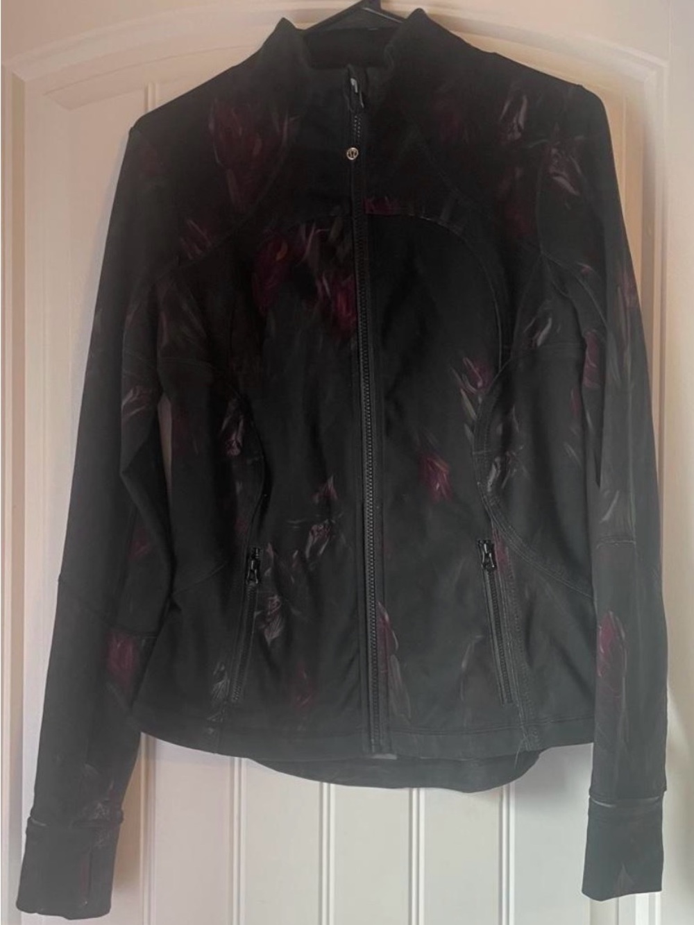 lululemon athletica Black Jacket with Plum Accents